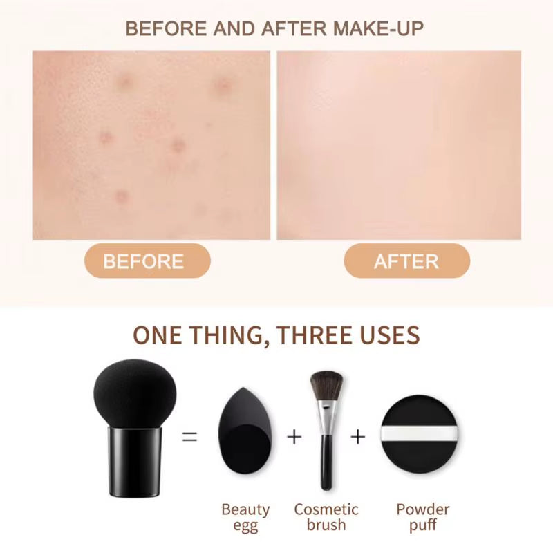 Mushroom Head Air Cushion CC Cream Natural Moisturizing Foundation Concealer Whitening Oil-Control Makeup Cosmetics BB Cream