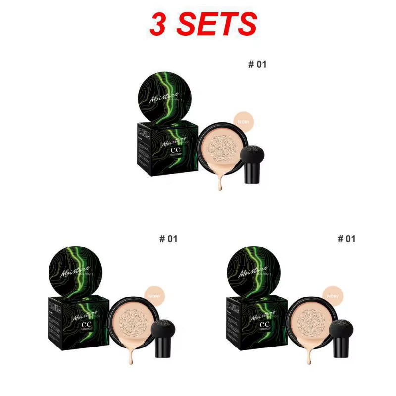 Mushroom Head Air Cushion CC Cream Natural Moisturizing Foundation Concealer Whitening Oil-Control Makeup Cosmetics BB Cream