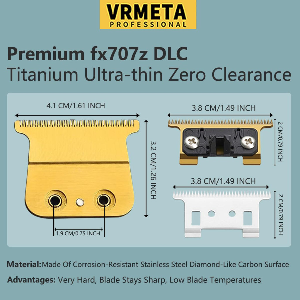 Professional Replacement Blades for Trimmer Blade FX787 & FX726 & FX707Z Outlining Hair Trimmers