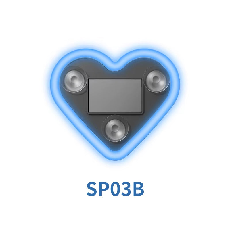 Window Neon Lights, Triangular Windows, Heart-Shaped Lights, Illuminated Heart-Shaped Decorations, Car Interface, Wireless Remot