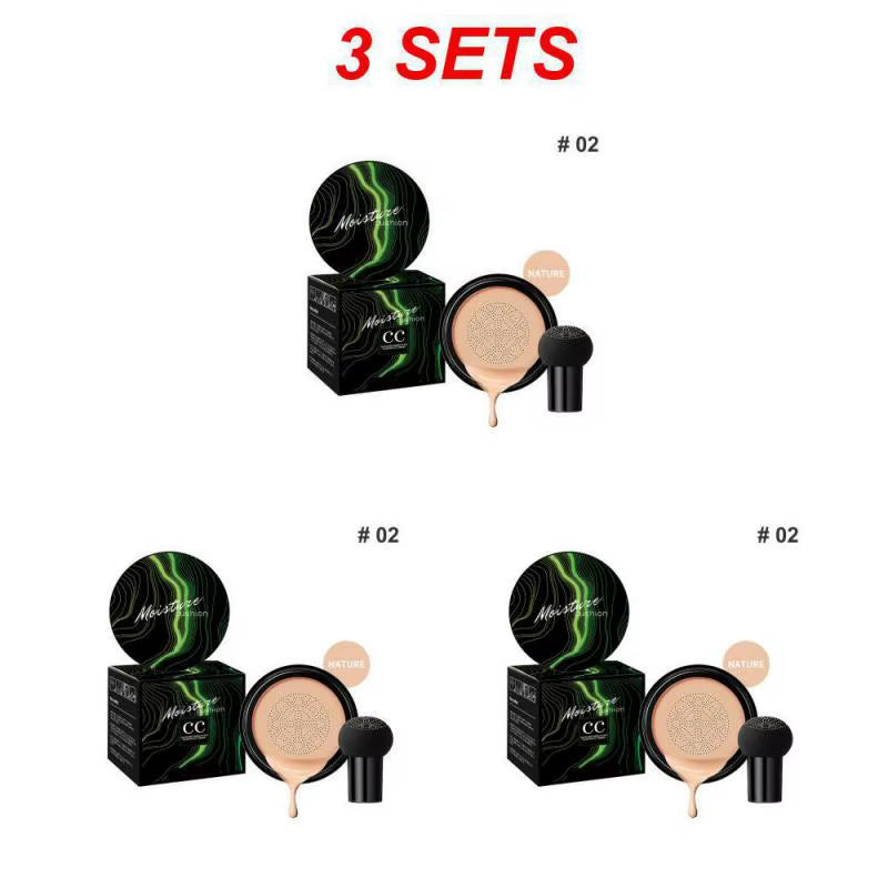 Mushroom Head Air Cushion CC Cream Natural Moisturizing Foundation Concealer Whitening Oil-Control Makeup Cosmetics BB Cream