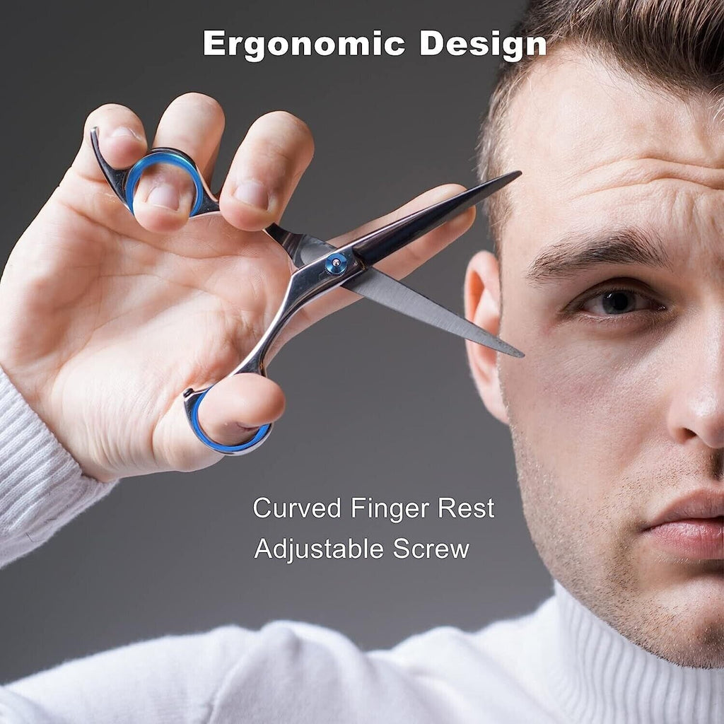 Kit De Barberia Profesional Con Tijeras Y Capa Para El Cabello Pelo Nabajas