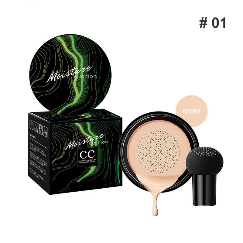 Mushroom Head Air Cushion CC Cream Natural Moisturizing Foundation Concealer Whitening Oil-Control Makeup Cosmetics BB Cream